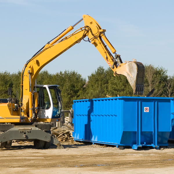 are there any restrictions on where a residential dumpster can be placed in Prospect Hill North Carolina